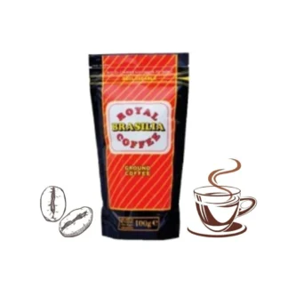 Gemalen koffie Royal Brazil Red in Zip-verpakking, 100g