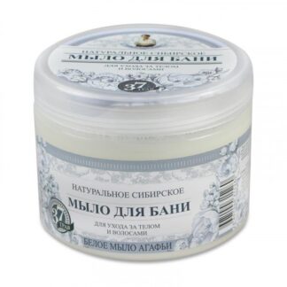 Oma Agafya - zeep "Sibirskoe", "Wit", 500 ml