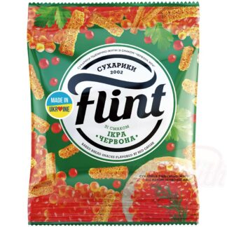 "Flint" - snack gemaakt van tarwebrood met kaviaarsmaak, 70 g
