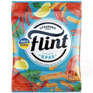 "Flint" - snack gemaakt van tarwebrood met krabsmaak, 70 g
