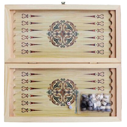 Houten backgammon, 600x600 mm - Afbeelding 2