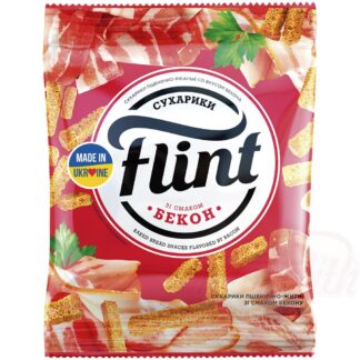 "Flint" - Tarwebroodcrackers met speksmaak en rookaroma, 70 g