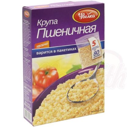 Tarwegries in kookzakjes Uvelka, 5 x 80 g