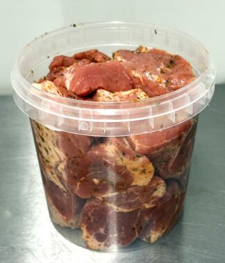 Gemarineerd vlees voor sjasliek, diepvries, ca 1 kg