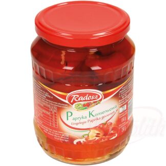 Gepekelde paprika's, in vieren gesneden, 720 ml